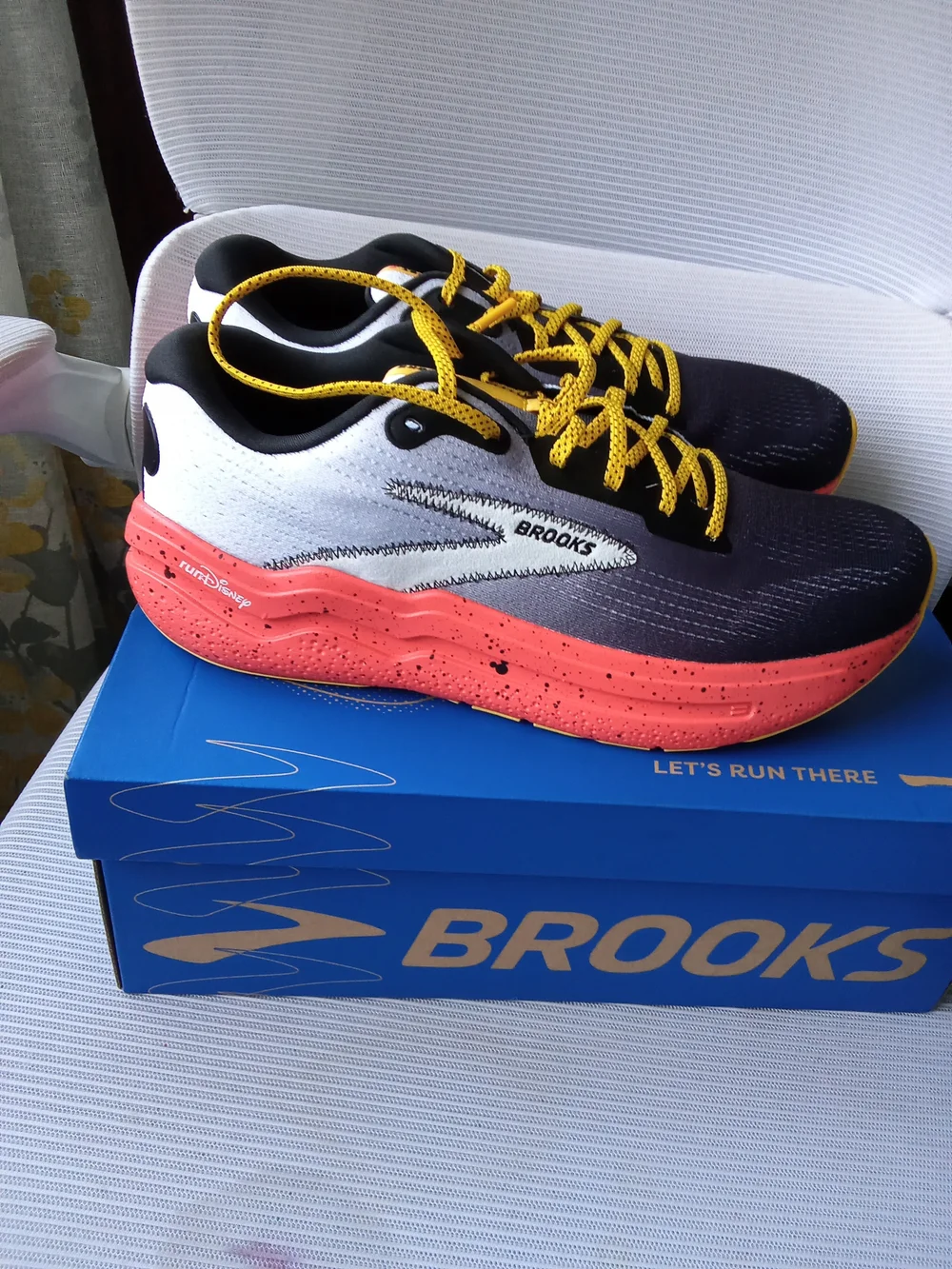Brooks Blue and Gold Running Shoe Box